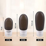 Travel Bottles, Bontip Leakproof Silicone Travel Containers with 6 Pcs TSA Approved Squeezable 3/2/1.25oz Travel Bottles & Accessories for Cosmetic Shampoo Conditioner Lotion Soap