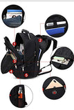 Laptop Backpack Men's Travel Bags Multifunction Rucksack Waterproof Oxford Black Computer Backpacks