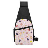 Sai-lor Mo-on Chest Bag Casual Sling Backpack Hiking Daypack Convertible Shoulder Pack