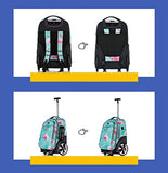 18 Inch Multifunction Rolling Backpack Luggage School Travel Laptop Climbing Stairs Trolley