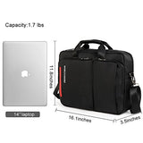 Crossgear Laptop Briefcase With Combination Lock 15.6 Inch Laptop Bag,Business Office Bag For Men