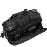 Kenneth Cole Reaction Genuine Leather Dual Compartment 15.4" Laptop Portfolio, Black