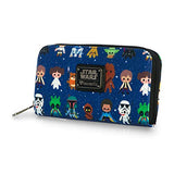 Loungefly Star Wars Baby Character Mini Backpack and Wallet Set (Blue)
