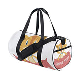 Cat With PillowTravel Duffle Bag Sports Luggage with Backpack Tote Gym Bag for Man and Women