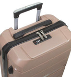 Dejuno Ark 3-Piece Lightweight Hardside Spinner Luggage Set-Pink