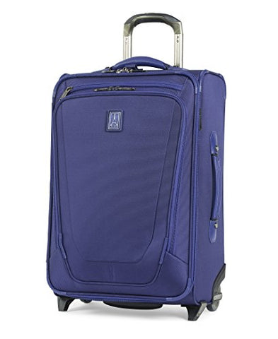 Travelpro Luggage Crew 11 22" Carry-on Expandable Rollaboard w/Suiter and USB Port, Indigo