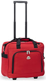 Hipack Multi-Use Rolling Trolley Overnight Bag-Tsa Approved Carryon (Red)