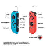 Nintendo Switch - Neon Red and Neon Blue Joy-Con (Renewed)