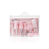 CHUHUAYUAN Travel Size Bottles Set 6 Pack with Zipper Bag BPA Free - TSA Approved Leak Proof Refillable Plastic Clear Empty Travel Containers for Toiletries or Makeup Liquid (Pink)