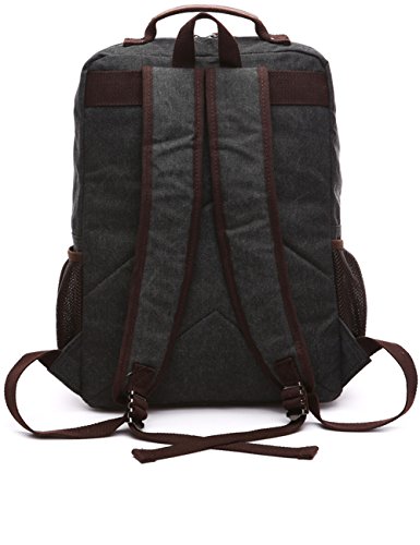 aidonger unisex vintage canvas and leather casual backpack Shop Aidonger Vintage Canvas Mens School Back – Luggage Factory
