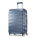 Samsonite Framelock Hardside Checked Luggage With Spinner Wheels, 25 Inch, Ice Blue