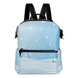 Colourlife Winter View Stylish Casual Shoulder Backpacks Laptop School Bags Travel Multipurpose