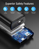 Portable Charger, POWERADD Compact 10000mAh Power Bank, Small and Light External Battery Pack with 5V/2.4A High-Speed Charging Battery Phone Charger for iPhone, Samsung, Google LG and More