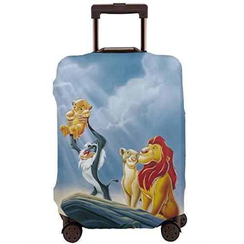 Anime L-ion K-ing Travel Suitcase Protector Luggage Cover Protective Washable With Concealed Zipper Suitable for 18-32 Inch