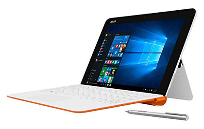 ASUS T102HA-C4-WH Transformer Book 10.1" 2 in 1 Touchscreen Laptop, Intel Quad-Core, White, Pen and