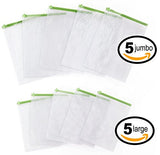 Acrodo Space Saver Packing Bags For Travel - 10-Pack Rolling Compression Bags For Clothing