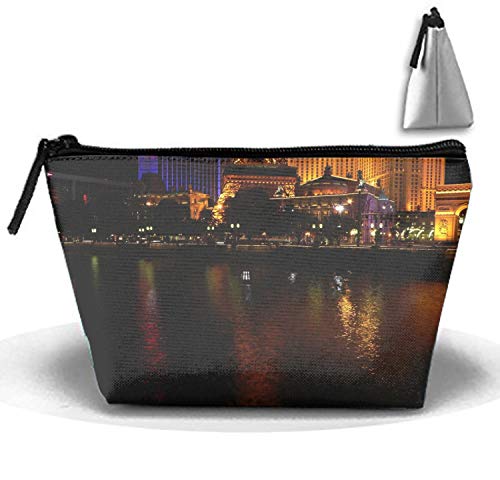 Las Vegas Fountain Bellagio Toiletry Bag-Portable Travel Organizer Cosmetic Make Up Bag Case For