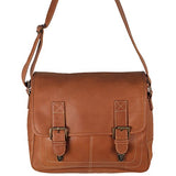 Latico Leathers Adventurer Messenger Bag, Natural, Large Business Briefcase, Adjustable Strap