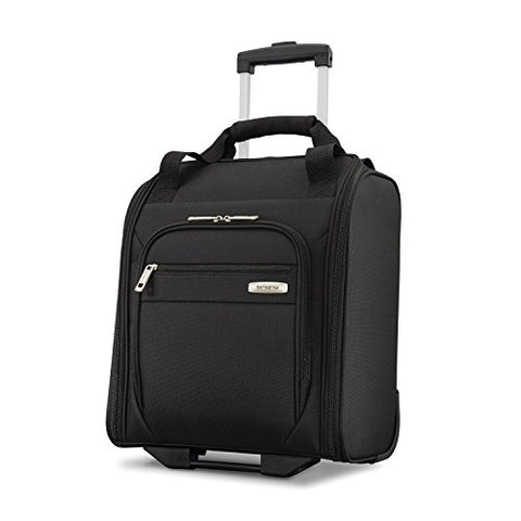 Samsonite Advena Underseat Carry On Luggage With Wheels, Black