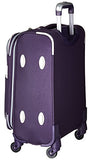 Us Traveler Alamosa 4-Piece Carry-On Luggage Set, Purple
