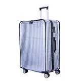 BlueCosto PVC Luggage Protector Travel Suitcase Cover 28" (19.7"L x 12.2"W x 28.3"H)