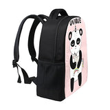 Book bag Happy Smiling Panda Unicorn Backpack School Bag Casual Travel Daypack