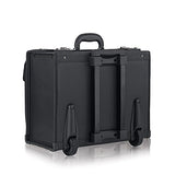 Solo Herald 15.6 Inch Rolling Laptop Catalog Case with Dual Combination Locks, Black