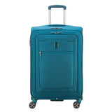 DELSEY Paris Hyperglide 3 Piece Luggage Set Carry On & Checked Spinner Suitcases, Teal Blue