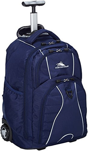 High Sierra Freewheel Wheeled Laptop Backpack, True Navy