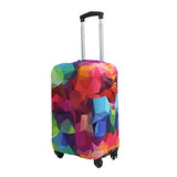 Explore Land Travel Luggage Cover Suitcase Protector Fits 18-32 Inch Luggage (Geometry, L(27-30 inch Luggage))
