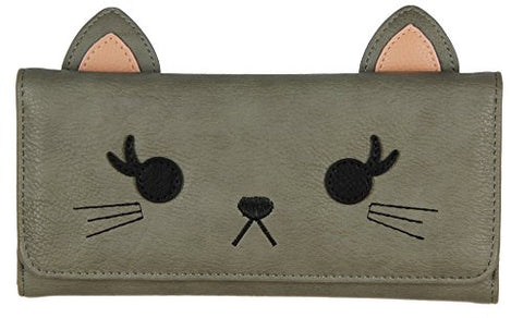 Loungefly Grey cat Trifold Wallet