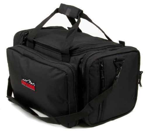 Explorer Large Padded Deluxe Tactical Range Bag - Rangemaster Gear Bag (Black)