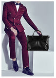 Saierlong New Mens Black Genuine Leather Briefcase Shoulder Laptop Business Bag
