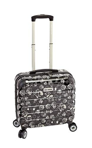 Harley Davidson 17" Overnight Carryon with Spinners, Gray Tattoo