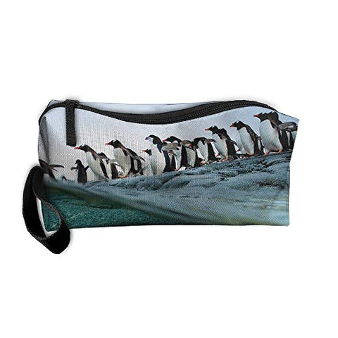 Jessent Coin Pouch Penguins National Geographic Pen Holder Clutch Wristlet Wallets Purse Portable