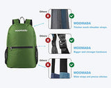 WOOMADA 17L Ultra Lightweight Packable Durable Waterproof Travel Hiking Backpack Daypack for Men Women Kids