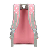Abshoo Heart Printed School Backpacks For Girls Cute Primary School Bookbags (Pink)