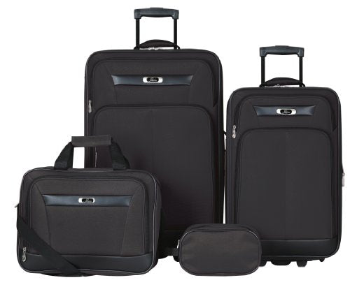 Skyway Desoto 2.0 4-Piece Travel Set, Black, One Size