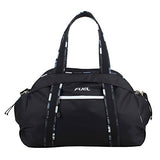 Fuel Sport Carryall Duffel For Gym, Travel or Weekend Gateway, Black with White Zippers
