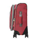 Olympia Luggage  Tuscany 25 Inch Expandable Vertical Rolling Luggage Case,Red,One Size