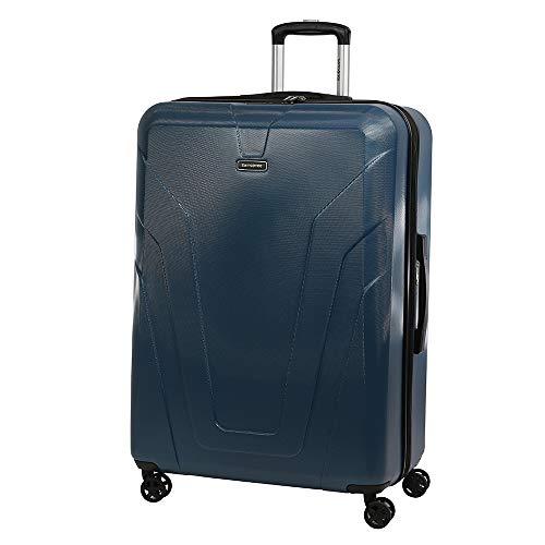 Samsonite Frontier Spinner Carry-On Luggage Large Petrol Blue Suitcase