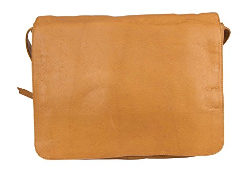 Latico Leathers Heritage Laptop Large Messenger, Authentic Luxury Leather, Designer Fashion, Top