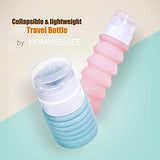 4-Color Travel Bottle Set Food-Grade Refillable Travel Containers,Collapsible Travel Accessories Tube Sets for Shampoo Lotion Soap,42ML-88ML (4-color set)