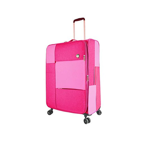 Mia Toro M1134-28In-Pnk Italy Vasto Softside 28 Inch Spinner, Pink