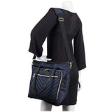 Kenneth Cole Reaction Twill with Quilted Chevron 15” Laptop Tote Navy One Size