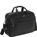 Kenneth Cole Reaction Genuine Leather Dual Compartment 15.4" Laptop Portfolio, Black
