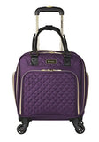 Kensie 16" Under Plane Seat Luggage Tote, Purple With Gold Color Option