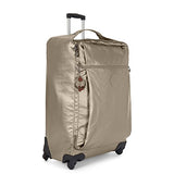 Kipling Women'S Darcey Large Metallic Wheeled Luggage, Mttlcpwter