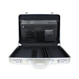 World Traveler European-style Aluminum Silver Laptop Attache Case, One Size