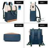 Women Convertible Tote Daypack Laptop Backpack Wide Top Open College School Travel Casual Bag